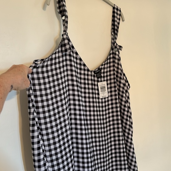 NWT Torrid 3 Gingham Georgette O Ring Cami - Picture 2 of 6